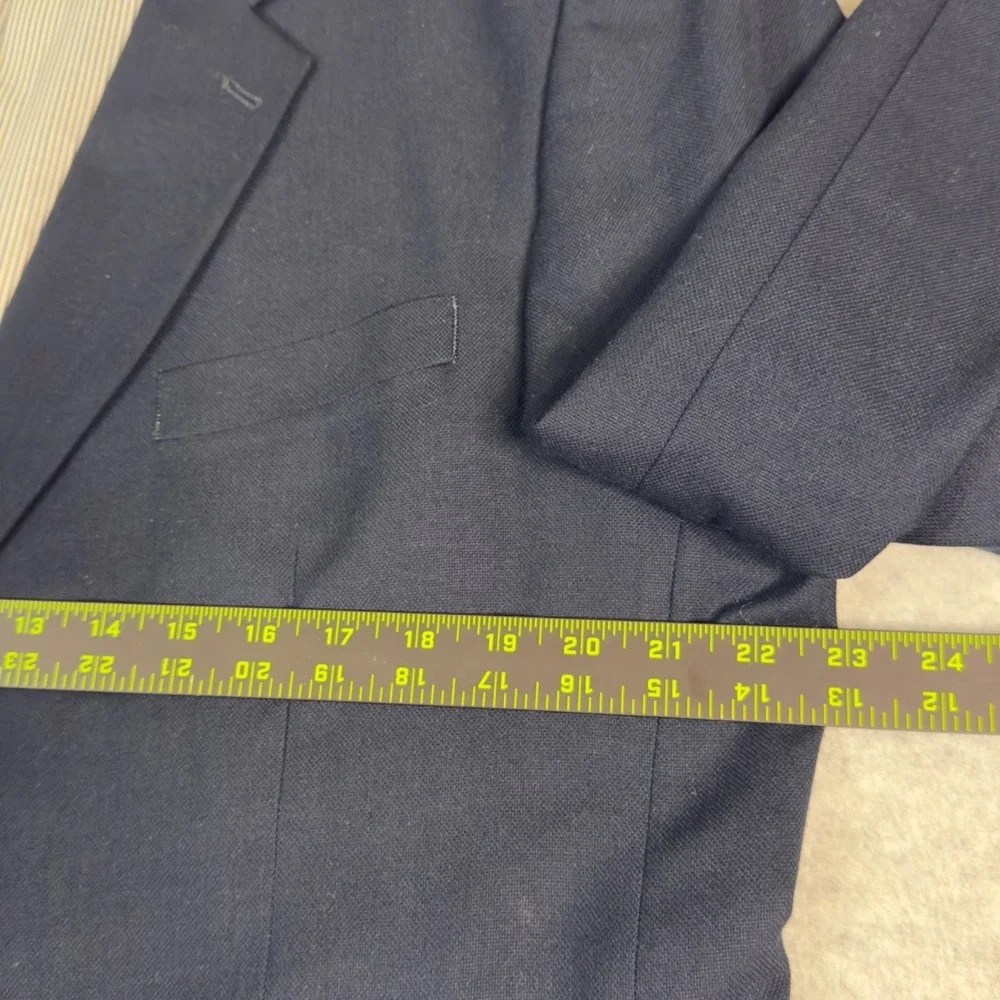 CROFT & BARROW Men's Blazer Sz. 44S Poly/Rayon Blend Dark Gray Sport Coat Jacket